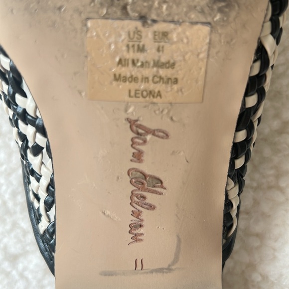 Sam Edelman Leona Black and White Slip On Mules Size 11 - Picture 5 of 5